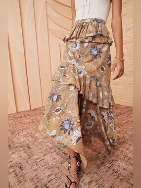 Ulla Johnson Ivette Skirt in Oleander size 12